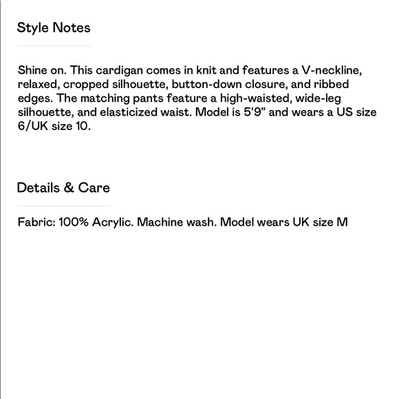 LASTSET M Diamond knit set cardigan and pants - Picture 6 of 7